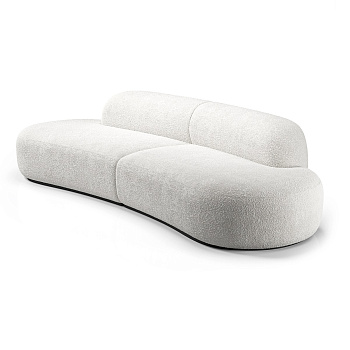 Диван PRIME round 230х95х82 бежевого цвета