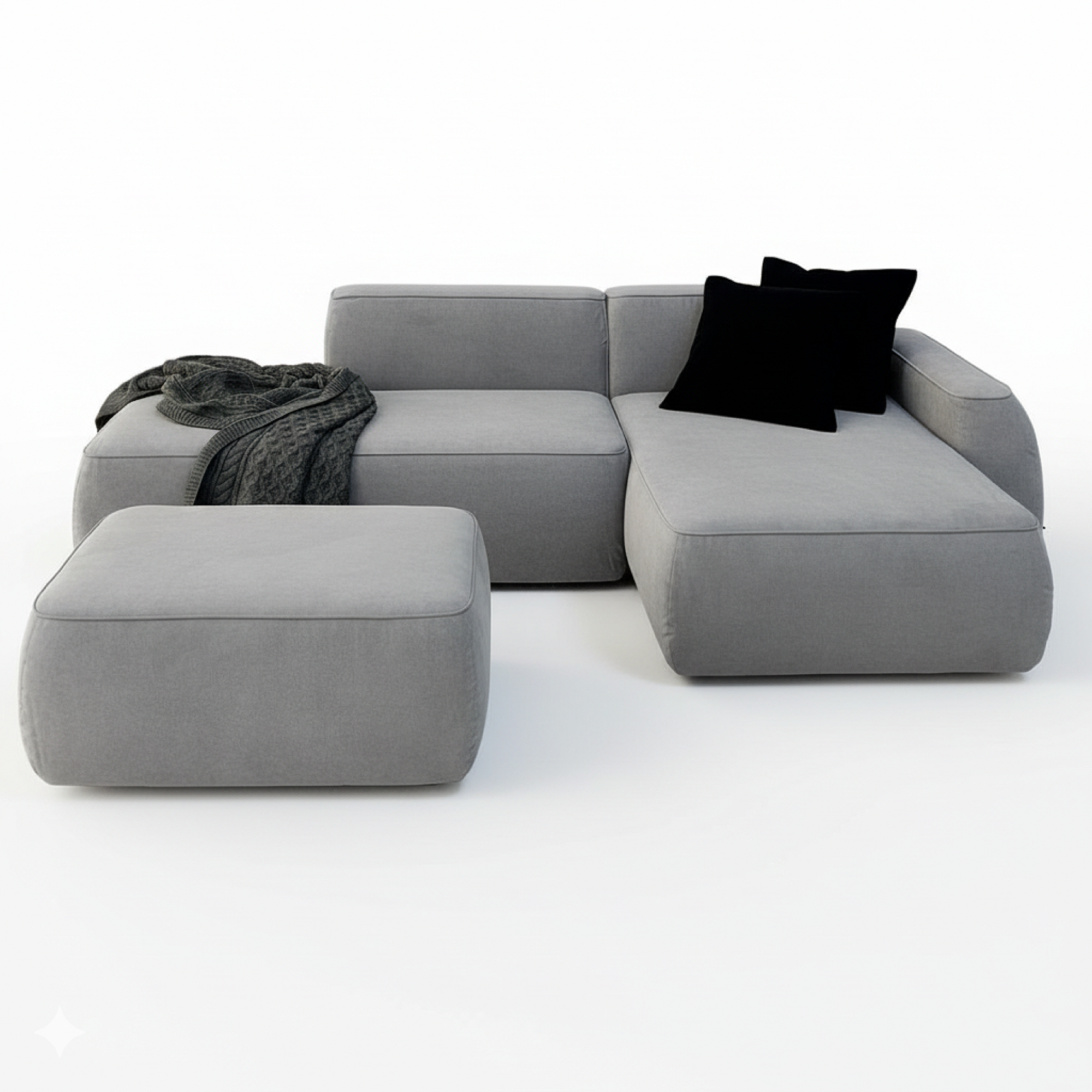 MEBELIONER Диван DUO модули ADGN размер 265х150х72