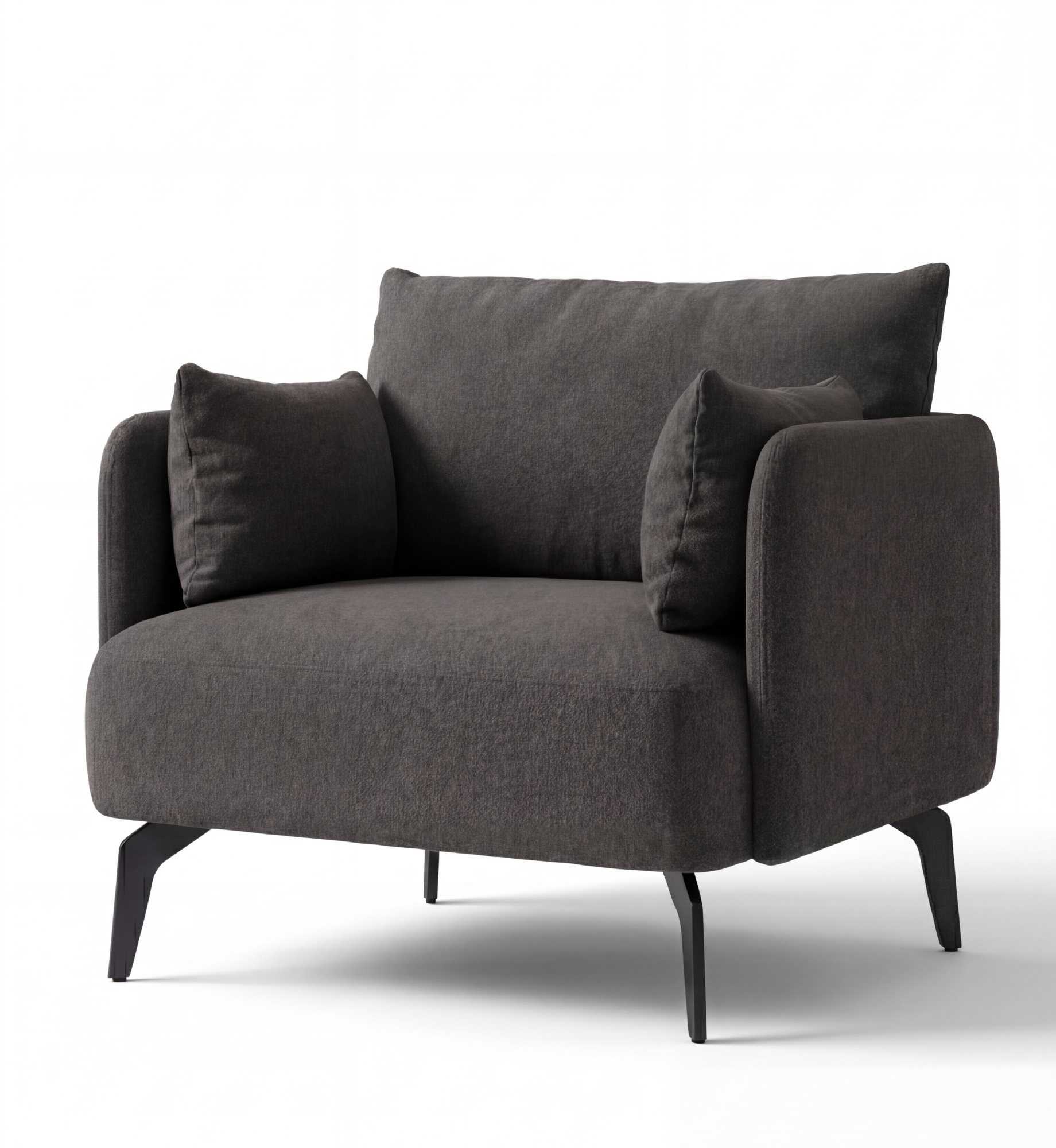 MEBELIONER Кресло BONI Lite, 70х68х78см  коричневый букле