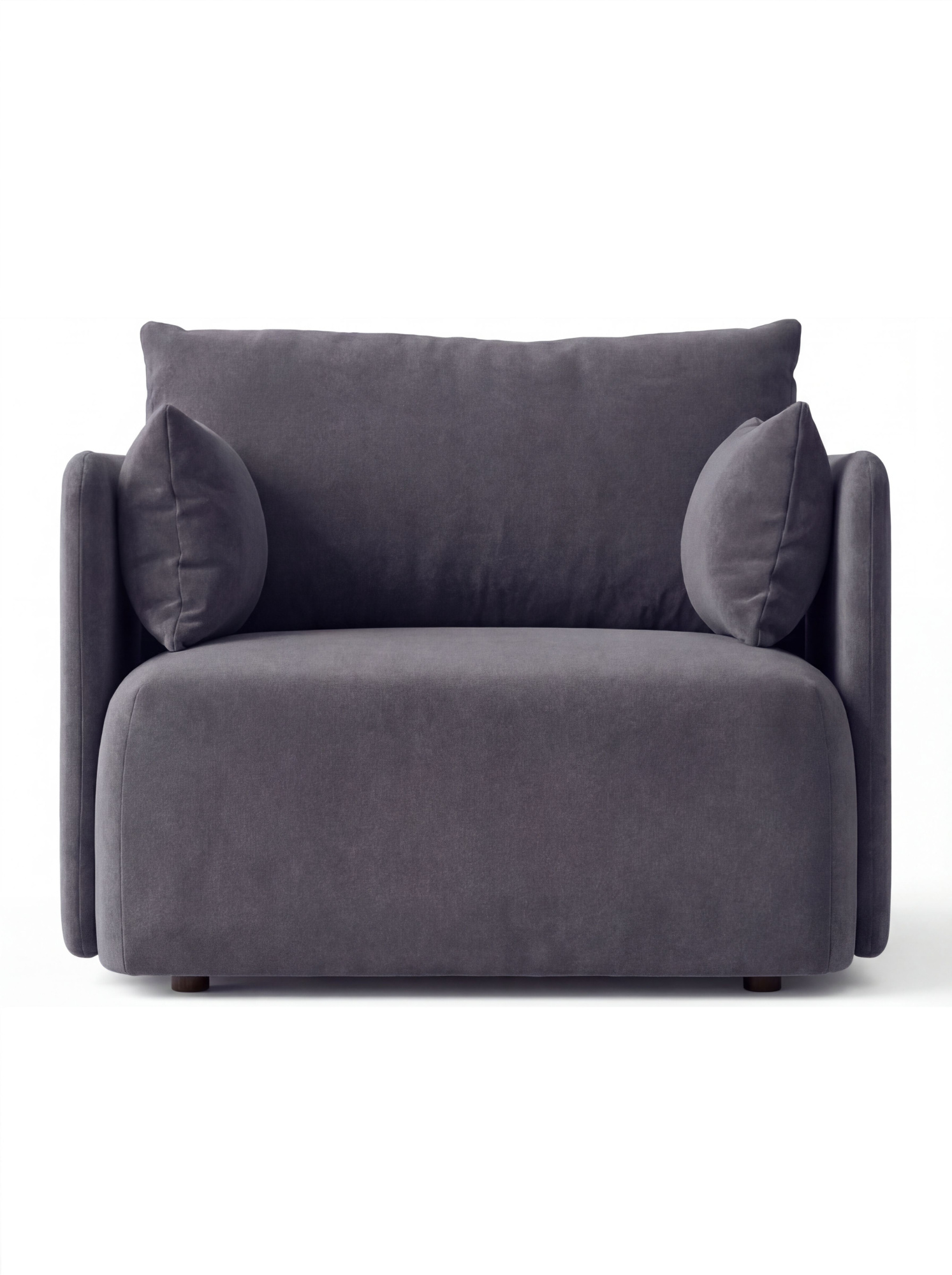 MEBELIONER Кресло BONI, размер 70х68х78 серый велюр