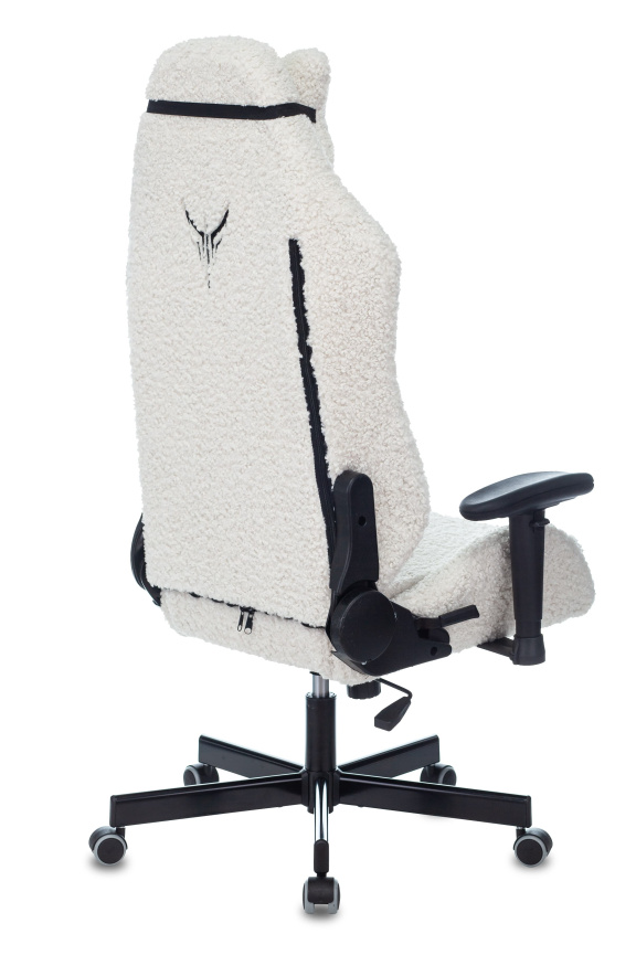 Кресло игровое Knight T1 молочный экомех с подголов. крестовина металл