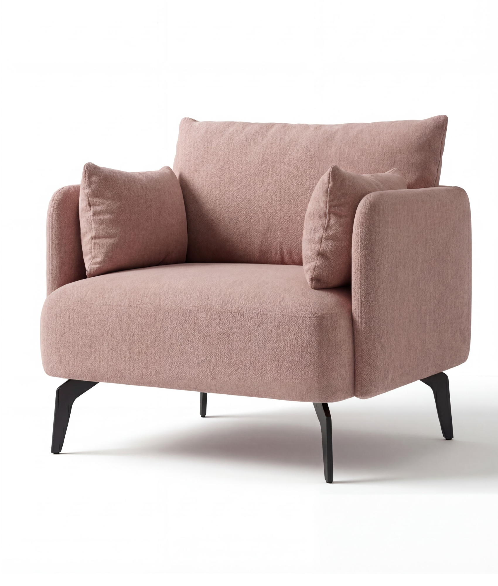 MEBELIONER Кресло BONI Lite, 70х68х78 см розовый букле