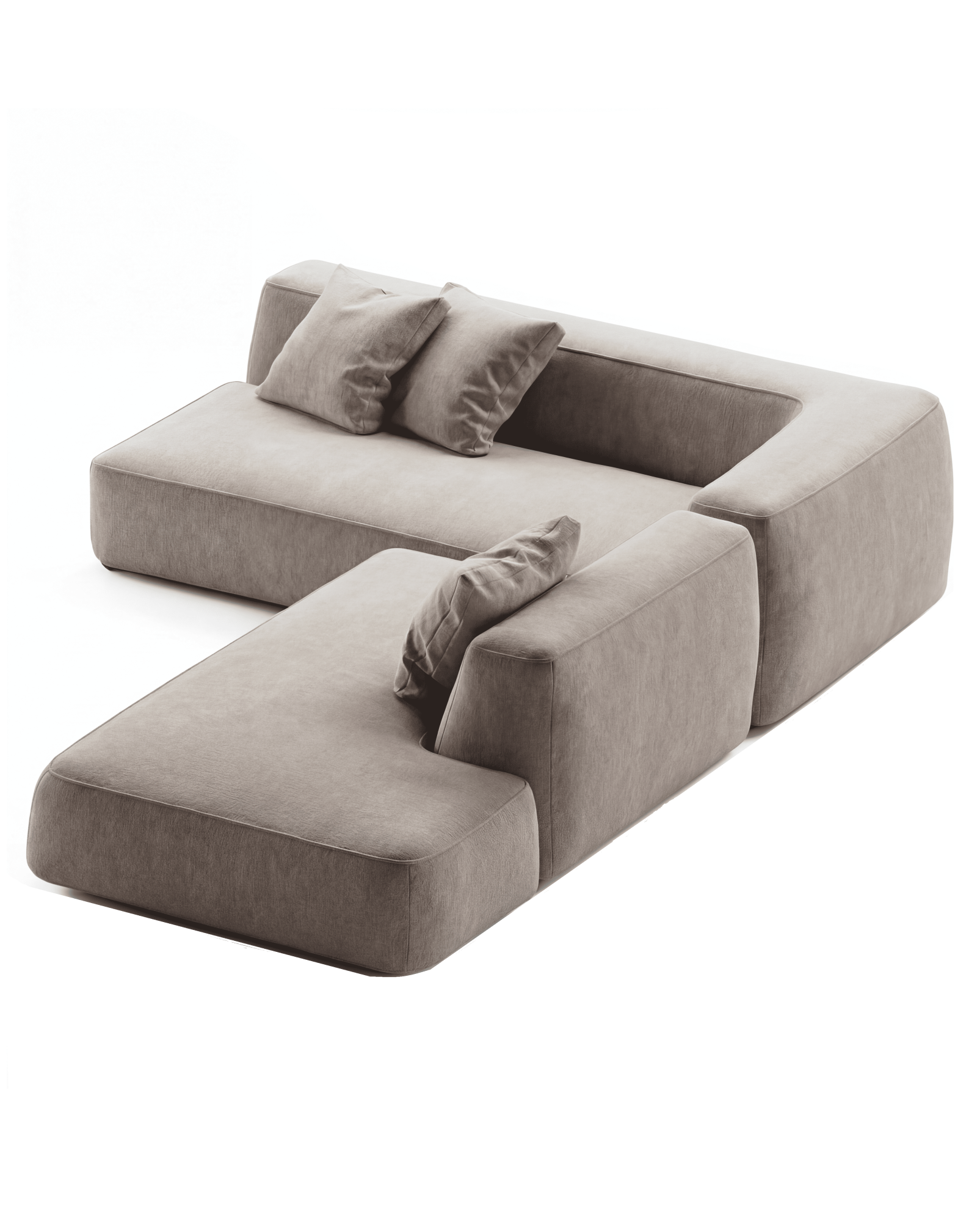 MEBELIONER Диван DUO модули LB размер 240х180х72