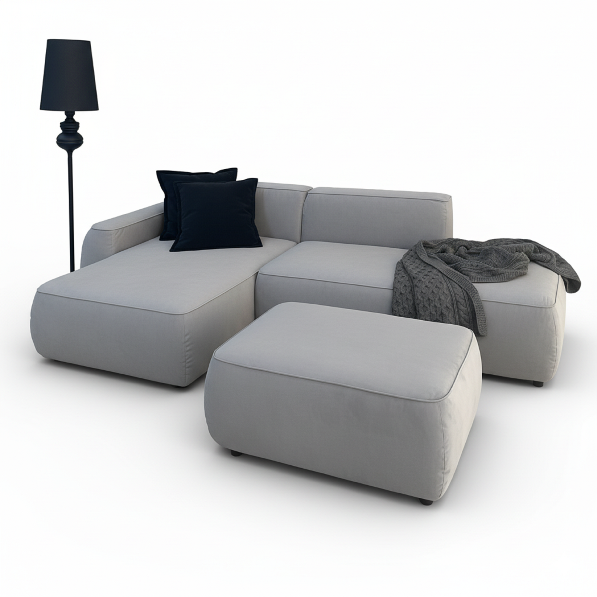 MEBELIONER Диван DUO модули GDBN размер 265х150х72