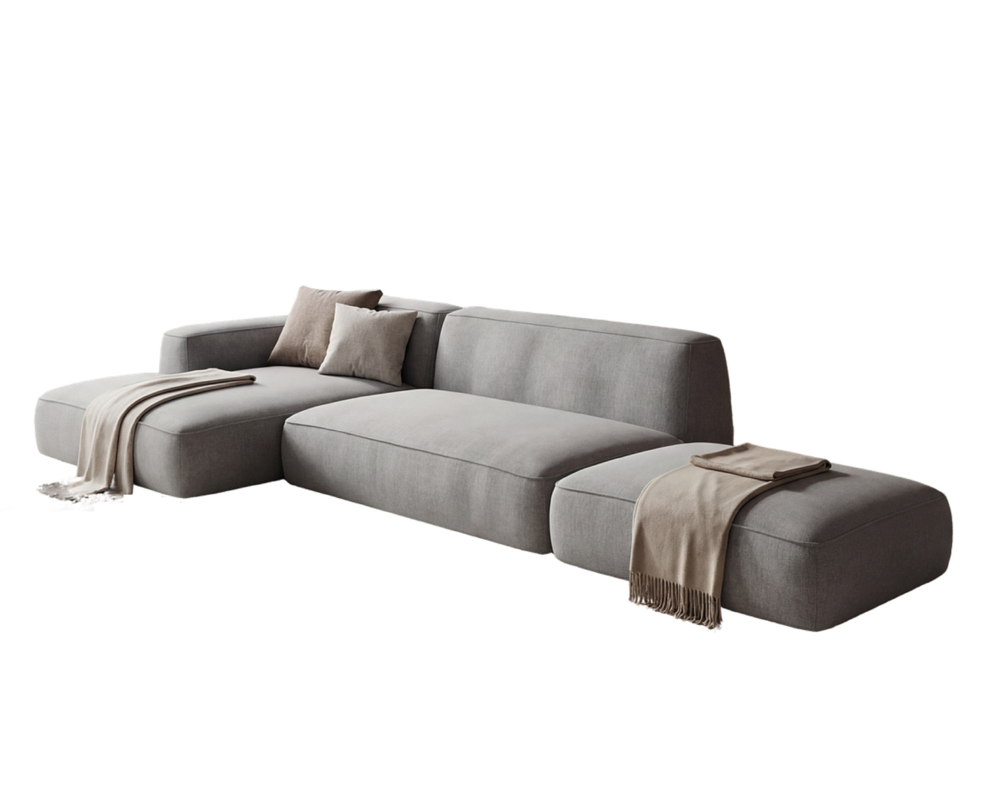 MEBELIONER Диван DUO модули KEN размер 365х165х72